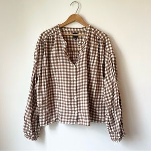 Flannel Double-Button Top // GAP